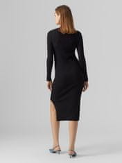 Vero Moda Dámske šaty VMGLORY Bodycon Fit 10291686 Black (Veľkosť L)