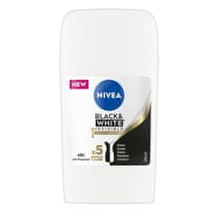 Nivea Tuhý antiperspirant Black & White Invisible Silk y Smooth 50 ml