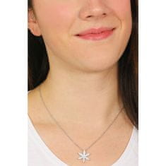 Amen Krásny strieborný náhrdelník so zirkónmi Flower of Life CLFLLIBNZ3 (retiazka, prívesok)