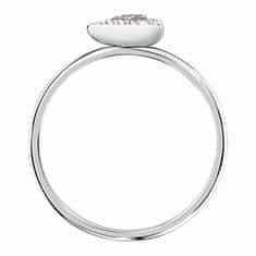 Morellato Módny oceľový prsteň s kryštálmi Trilliant SAWY08 (Obvod 56 mm)