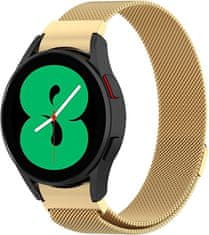 Milánský tah s magnetickým zapínáním pro Samsung Galaxy Watch 6/5/4 - Gold