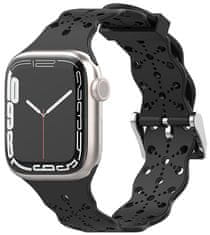 4wrist Silikonový řemínek pro Apple Watch 38/40/41 mm - Černý