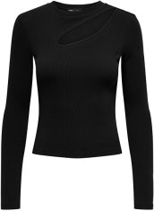 ONLY Dámske tričko ONLNUSSA Regular Fit 15283977 Black (Veľkosť XS)