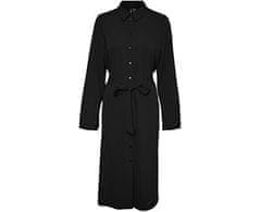 Vero Moda Dámske šaty VMPIXI Regular Fit 10296553 Black (Veľkosť XS)
