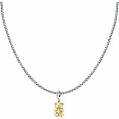 Morellato Oceľový bicolor náhrdelník s medvedíkom Drops SCZ1326