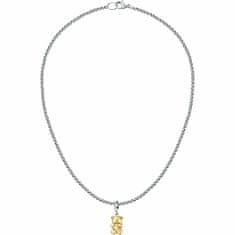Morellato Oceľový bicolor náhrdelník s medvedíkom Drops SCZ1326