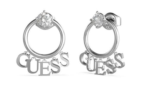 Guess Módne oceľové náušnice Crystal Harmony JUBE02222JWRH