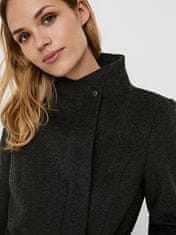 Vero Moda Dámsky kabát VMTWODOPE 10237744 Dark Grey Melange (Veľkosť XL)