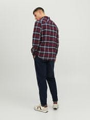 Jack&Jones Pánska košeľa JJPLAIN Slim Fit 12237039 Port Royale (Veľkosť L)