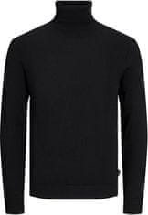 Jack&Jones Pánsky sveter JJEEMIL Regular Fit 12157417 Black (Veľkosť XXL)