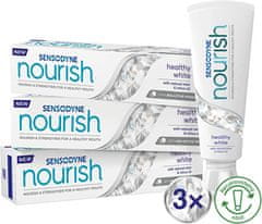 Zubná pasta Nourish Healthy White Trio 3 x 75 ml