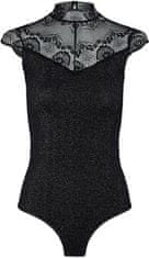 Pieces Dámske body PCNAYA 17143703 Black GLITTER (Veľkosť S/M)