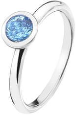 Hot Diamonds Strieborný prsteň Emozioni scintilla Blue Peace ER022 (Obvod 56 mm)