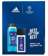 Adidas UEFA Best Of The Best - deodorant s rozprašovačem 75 ml + sprchový gel 250 ml