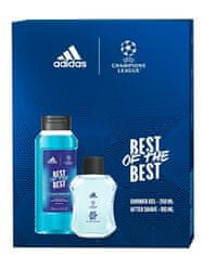 Adidas UEFA Best Of The Best - voda po holení 100 ml + sprchový gel 250 ml