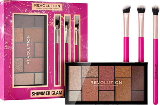 Makeup Revolution Darčeková sada Shimmer Glam Eye Set Gift Set