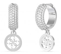 Guess Štýlové kruhy Crazy Earrings JUBE03301JWRHT/U