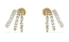 Guess Dámske pozlátené náušnice Crazy Earrings JUBE03307JWYGT/U