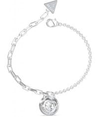 Guess Romantický oceľový náramok Rolling Hearts JUBB03353JWRH (Rozmer 14,5 - 18,5 cm - S)