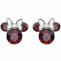 Disney Trblietavé strieborné náušnice kôstky Minnie Mouse ES00013SJANL.CS