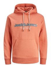 Jack&Jones Pánska mikina JORLAKEWOOD Relaxed Fit 12246802 Ginger (Veľkosť XL)