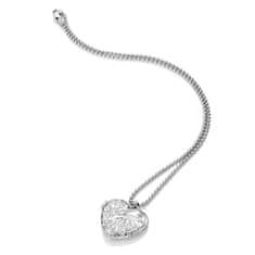 Hot Diamonds Strieborný srdiečkový náhrdelník s diamantom Memories Heart Locket DP772