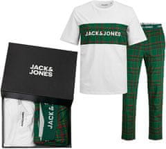 Jack&Jones Pánske pyžamo JACJJ Standard Fit 12246380 White (Veľkosť M)