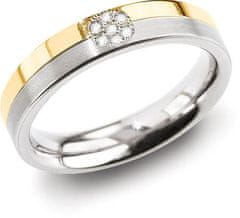 Boccia Titanium Úžasný prsteň z titánu s diamantmi 0129-06 (Obvod 61 mm)