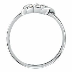 Morellato Oceľový prsteň s kryštálmi Torchon SAWZ14 (Obvod 52 mm)