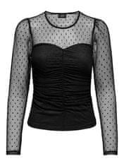 Jacqueline de Yong Dámske tričko JDYGABBY Regular Fit 15305356 Black (Veľkosť XS)