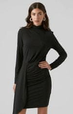 Vero Moda Dámske šaty VMHEVI Regular Fit 10295746 Black (Veľkosť M)