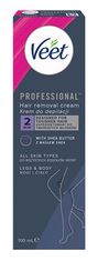 Veet Depilačný krém pre všetky typy pokožky Proffesional ( Hair Removal Cream) (Objem 400 ml)