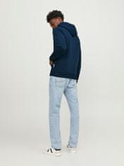 Jack&Jones Pánska mikina JORLAKEWOOD Relaxed Fit 12246802 Sky Captain (Veľkosť XL)