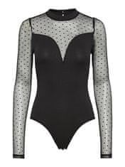 Pieces Dámske body PCSECIL 17145962 Black (Veľkosť S)