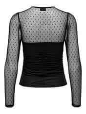 Jacqueline de Yong Dámske tričko JDYGABBY Regular Fit 15305356 Black (Veľkosť XS)