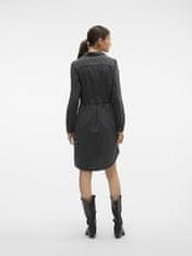 Vero Moda Dámske šaty VMENVY Loose Fit 10300056 Black Denim (Veľkosť M)