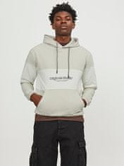 Jack&Jones Pánska mikina JORLAKEWOOD Relaxed Fit 12246802 Moonbeam BLOCKING (Veľkosť XXL)