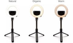 RIO Kruhové svetlo Vlogging Tripod Ring Light