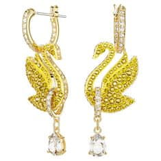 Swarovski Úchvatné labutie náušnice 2v1 s kryštálmi Iconic Swan 5647543