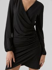 Vero Moda Dámske šaty VMHADLEY Regular Fit 10299645 Black (Veľkosť M)
