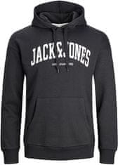 Jack&Jones Pánska mikina JJEJOSH Relaxed Fit 12236513 Black (Veľkosť M)