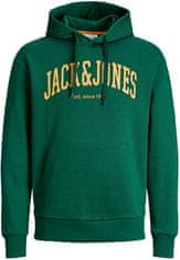 Jack&Jones Pánska mikina JJEJOSH Relaxed Fit 12236513 Dark Green (Veľkosť XXL)