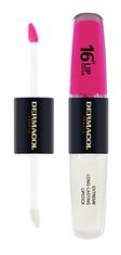 Dermacol Dlhotrvajúca dvojfázová farba na pery a lesk 16H Lip Colour ( Extreme Long-Lasting Lips tick ) 4 + 4 (Odtieň 6)