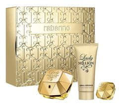 Paco Rabanne Lady Million – EDP 80 ml + telové mlieko 100 ml + EDP 5 ml