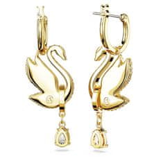 Swarovski Úchvatné labutie náušnice 2v1 s kryštálmi Iconic Swan 5647543