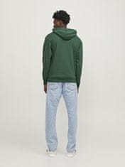 Jack&Jones Pánska mikina JJEJOSH Relaxed Fit 12236513 Dark Green (Veľkosť XXL)