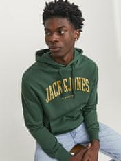 Jack&Jones Pánska mikina JJEJOSH Relaxed Fit 12236513 Dark Green (Veľkosť XXL)