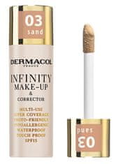 Dermacol Vysoko krycí make-up a korektor Infinity (Multi-Use Super Coverage Waterproof Touch) 20 g (Odtieň 01 Fair)