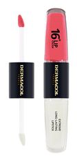 Dermacol Dlhotrvajúca dvojfázová farba na pery a lesk 16H Lip Colour ( Extreme Long-Lasting Lips tick ) 4 + 4 (Odtieň 1)