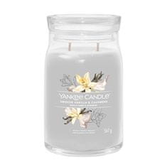 Yankee Candle Aromatická sviečka Signature sklo veľké Smoked Vanilla & Cashmere 567 g